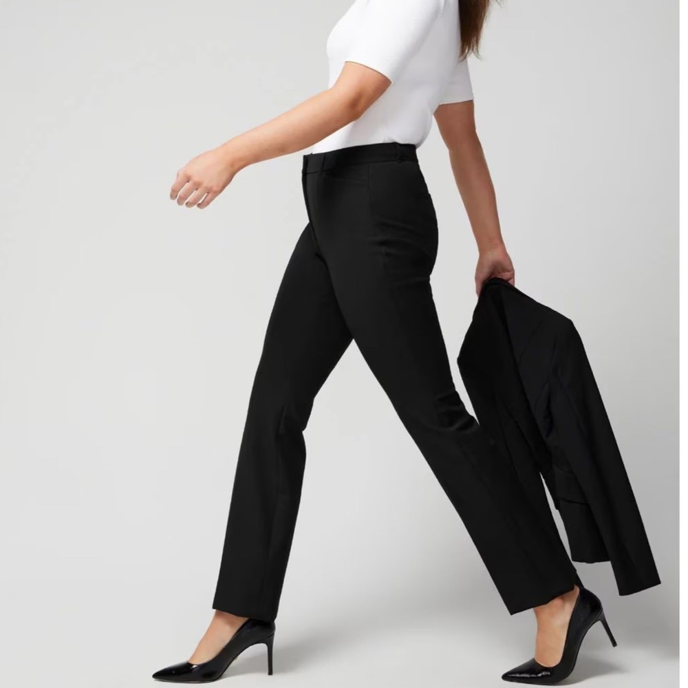 White House Black Market 12P Black Slim Ankle Pants Professional Workwear - Picture 3 of 15